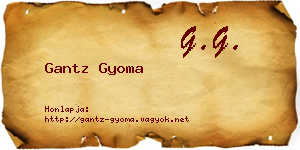 Gantz Gyoma névjegykártya